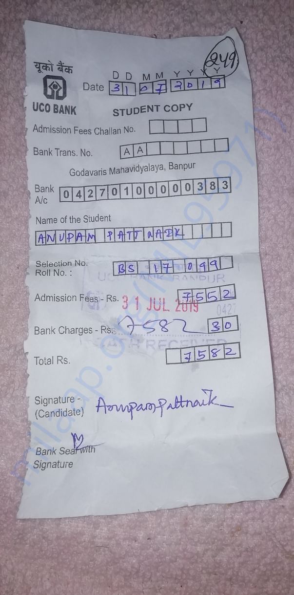 Bank draft