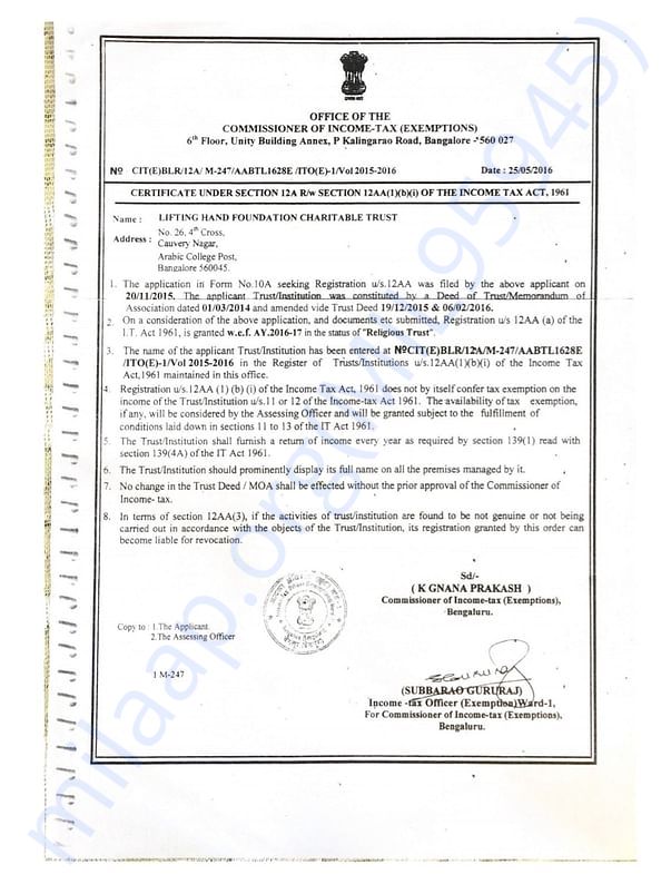 REGISTERED CERTIFICATE