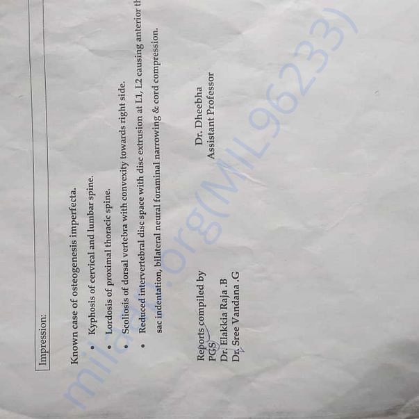 Medical Report