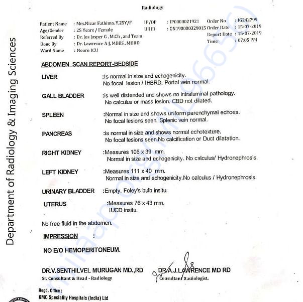 Medical Report