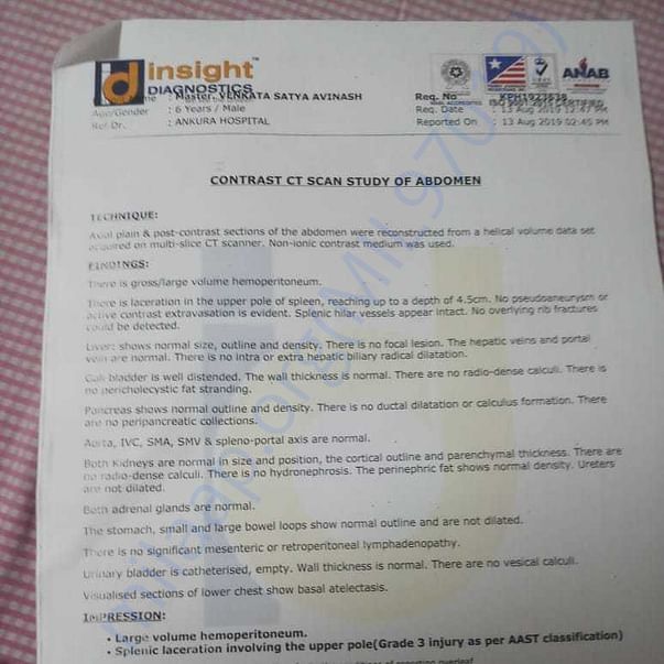 Medical Report