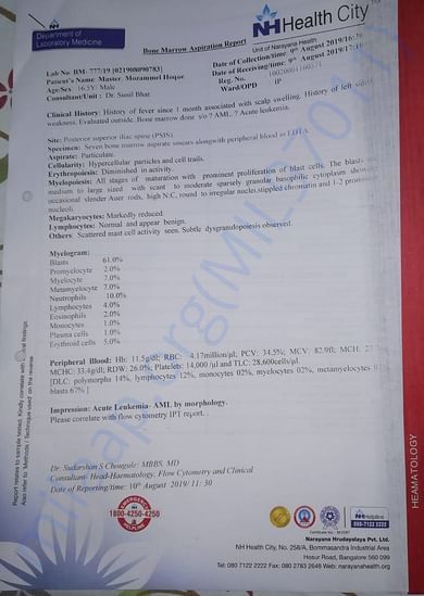 Hospital prescription