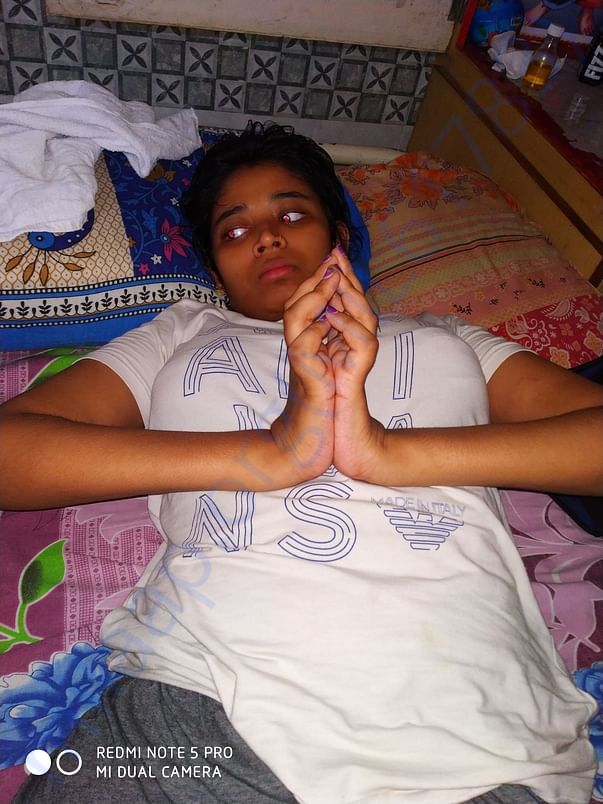 Present Divya, she can't walk, she lost her vision treatment going on