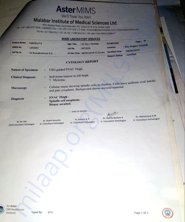 Biopsy results before surgery