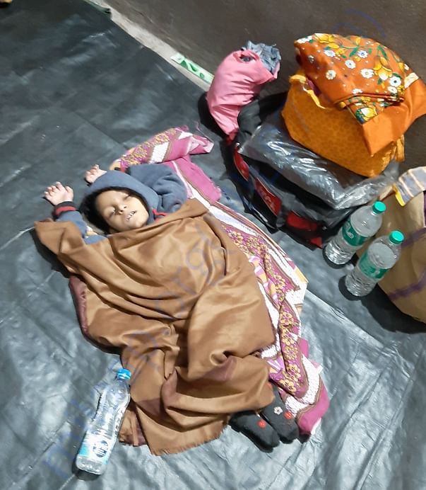 My child helpless without any food, clothes, bedsheets