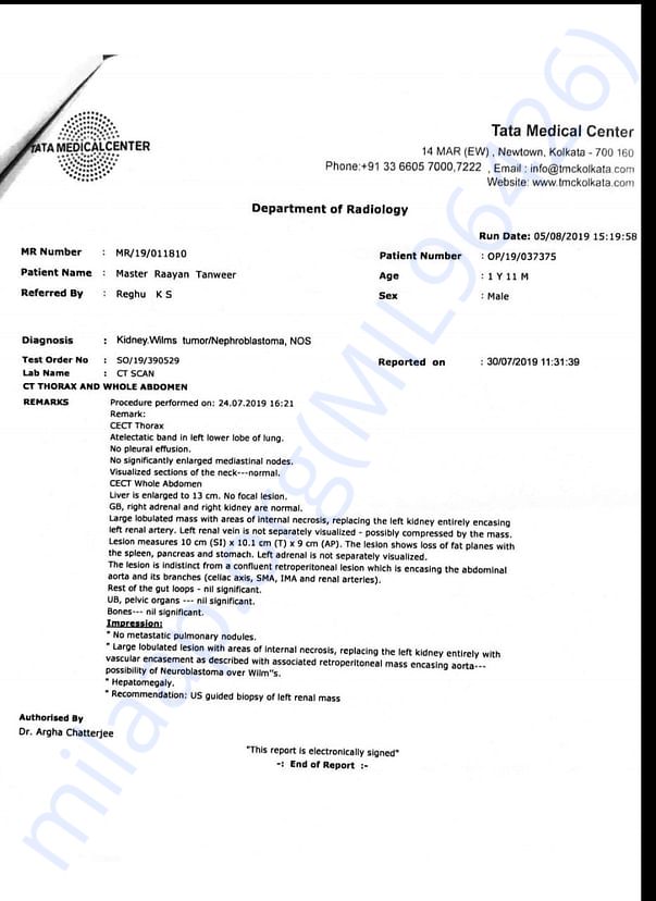 Report of Rayaan