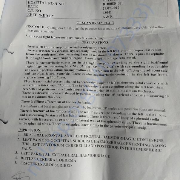 Medical Report