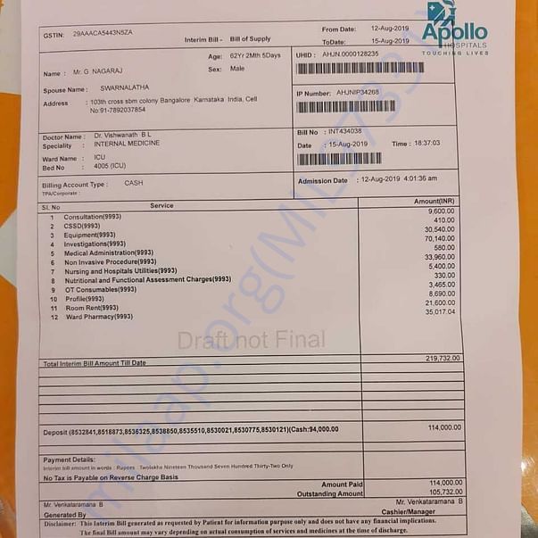 Medical Bill