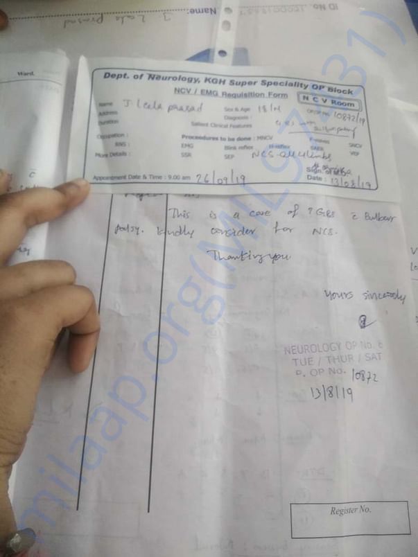 Hospital prescription