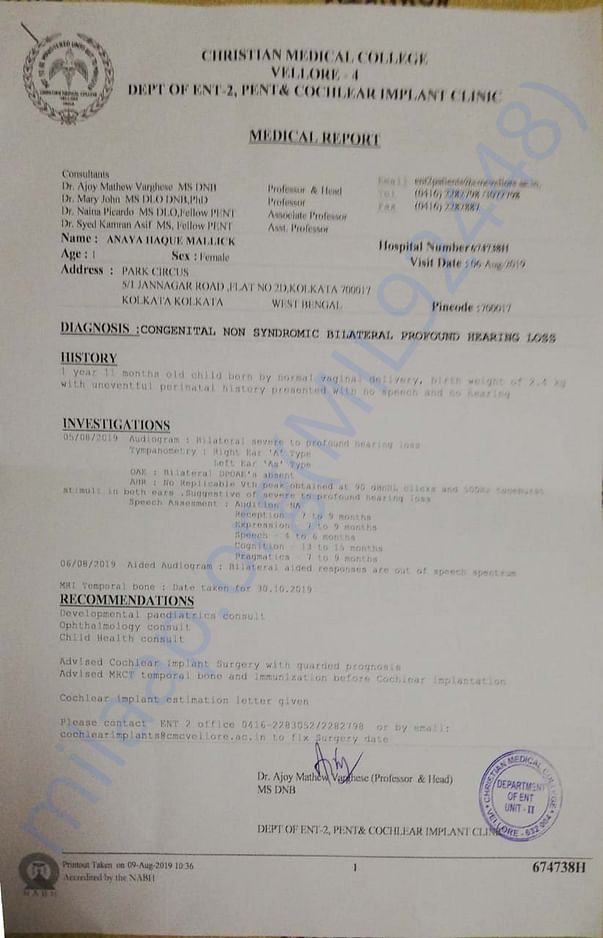 CMS MEDICAL REPORT