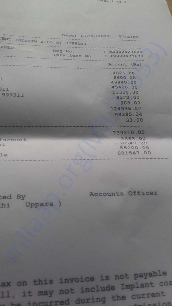 Medical bills