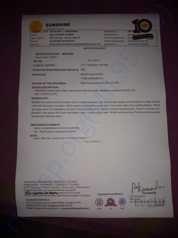 Biopsy report