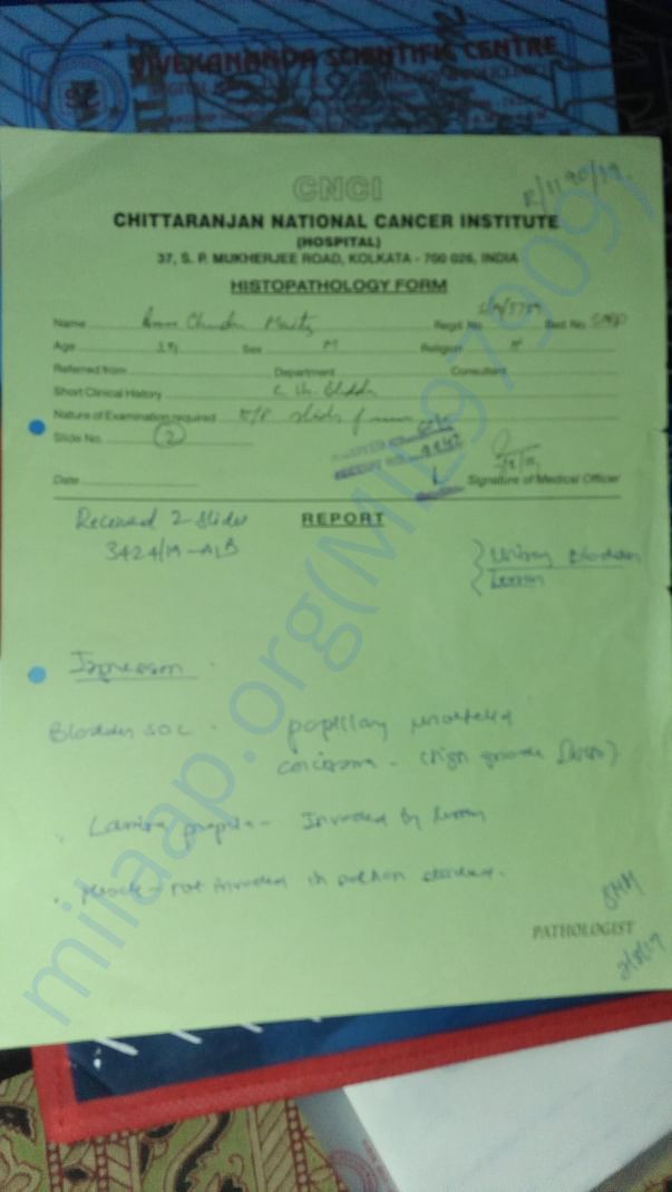 Chittaranjan cancer hospital report