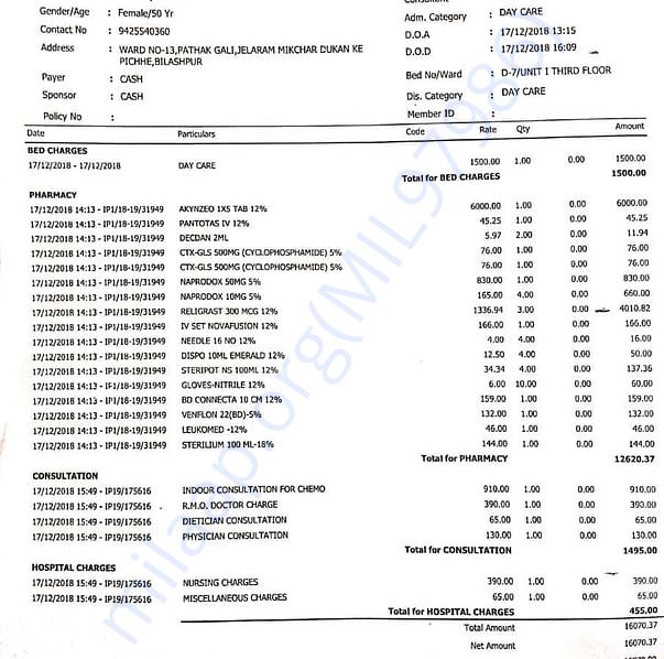 Medical Bill