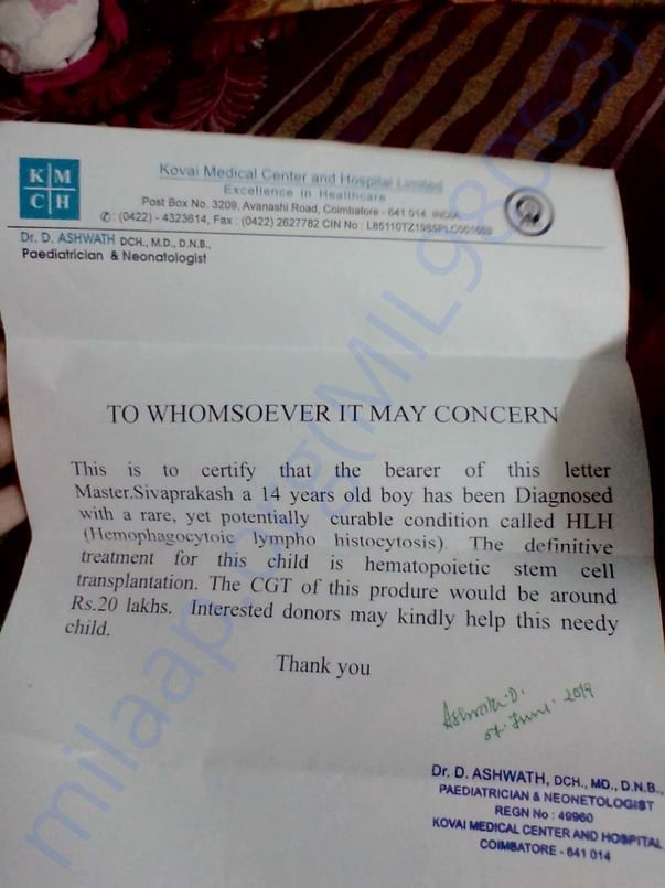 Doctor supporting letter