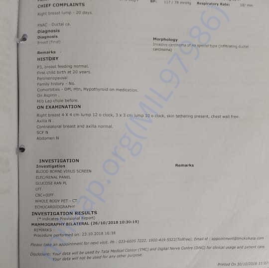 Admission letter