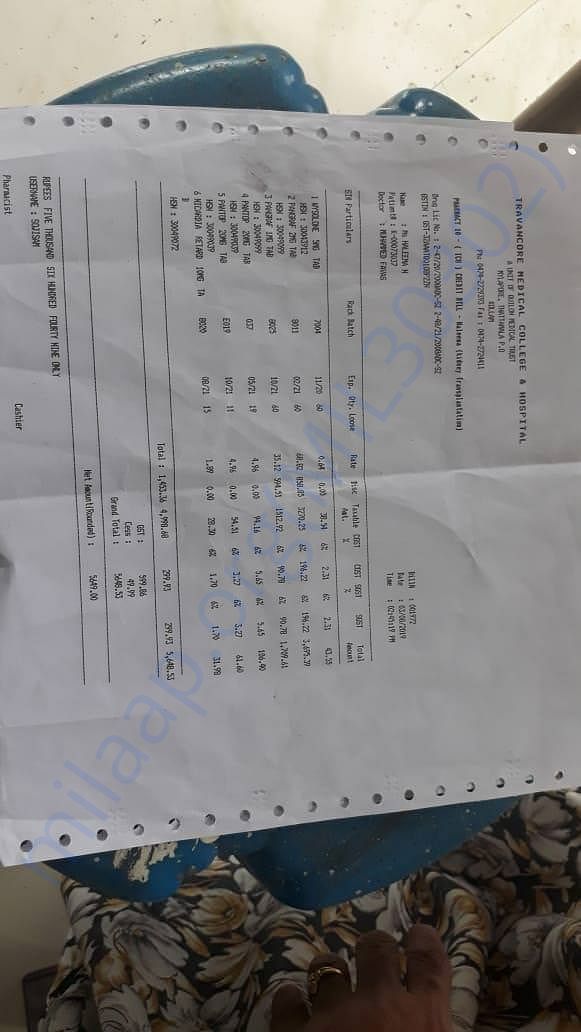 Medical Expenses for Haleema
