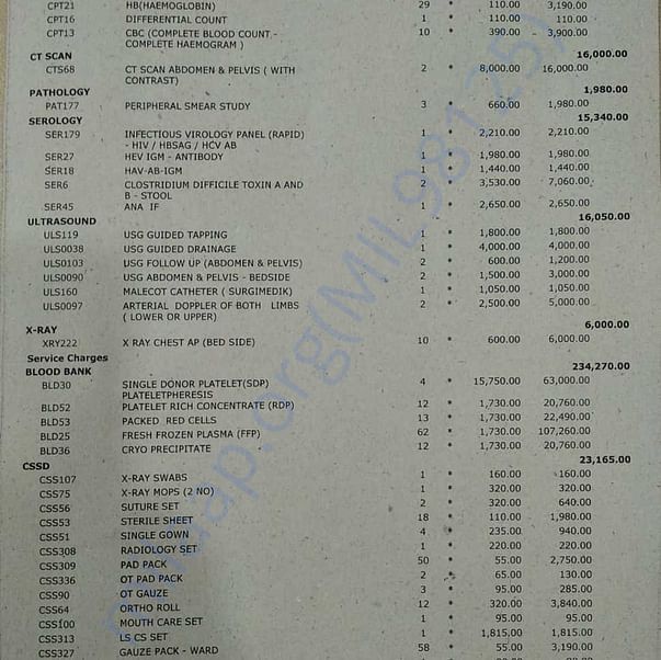 Medical Bill