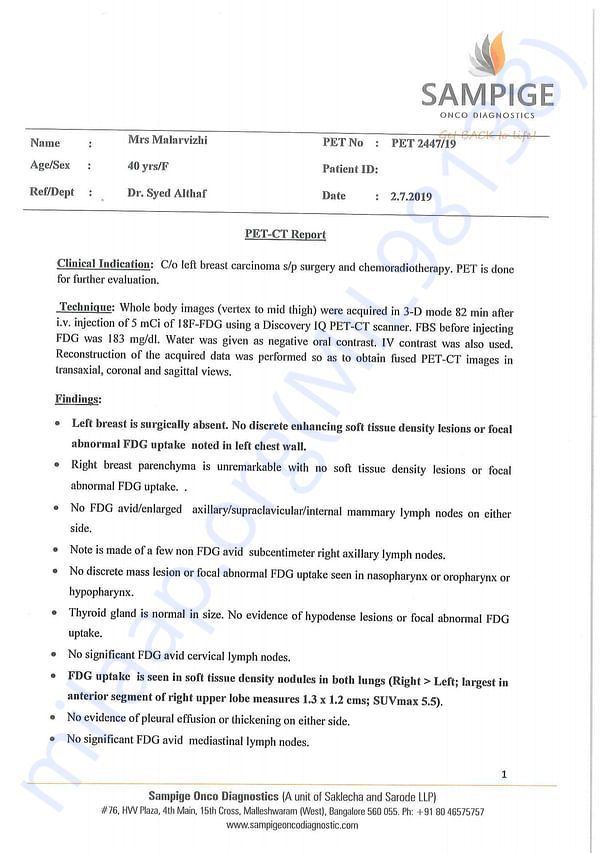 Medical Report