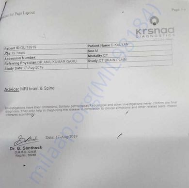 Medical Report