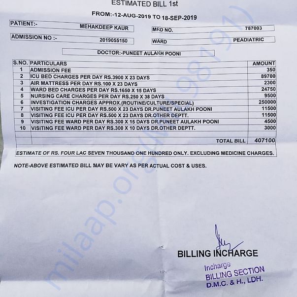 Medical Bill