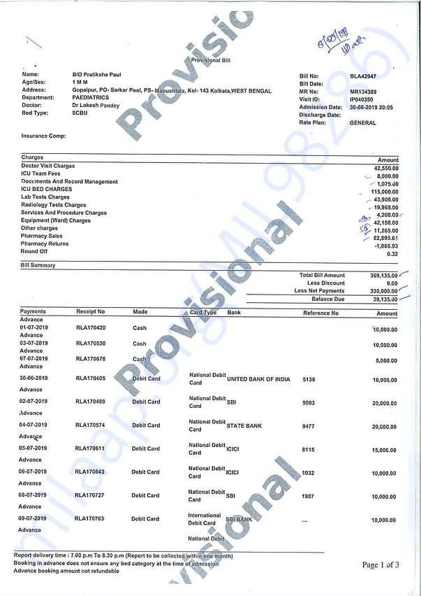Medical Bill