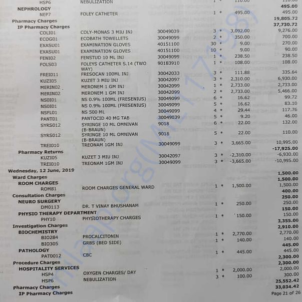 Medical Bill