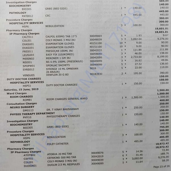 Medical Bill