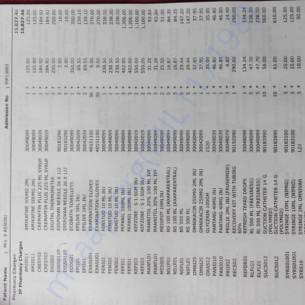 Medical Bill