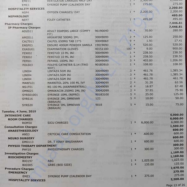 Medical Bill