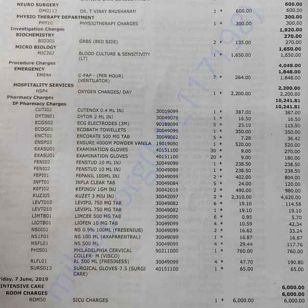 Medical Bill