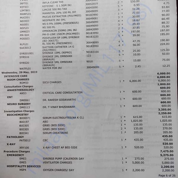 Medical Bill