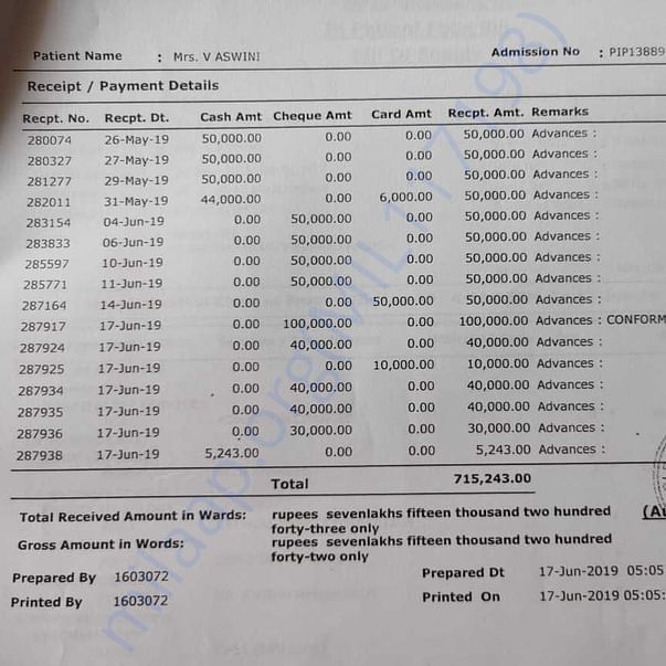 Medical Bill