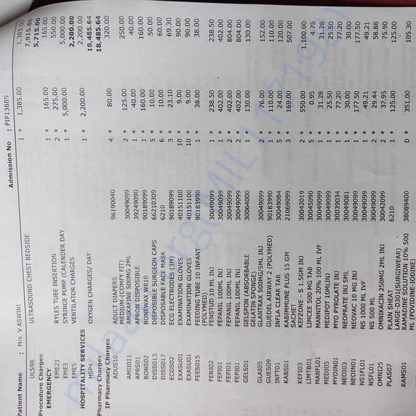 Medical Bill