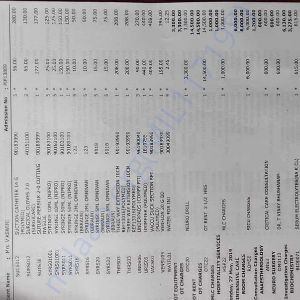 Medical Bill