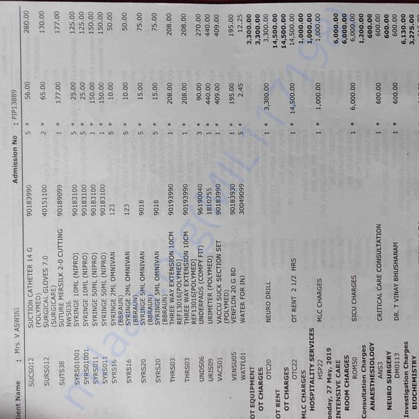 Medical Bill