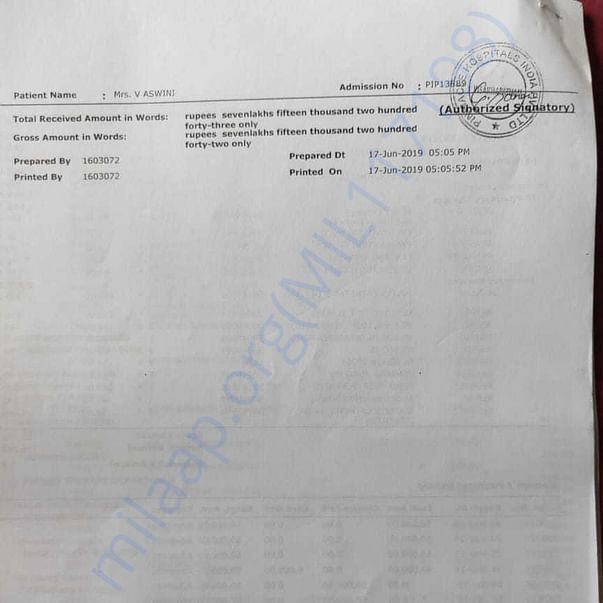 Medical Bill