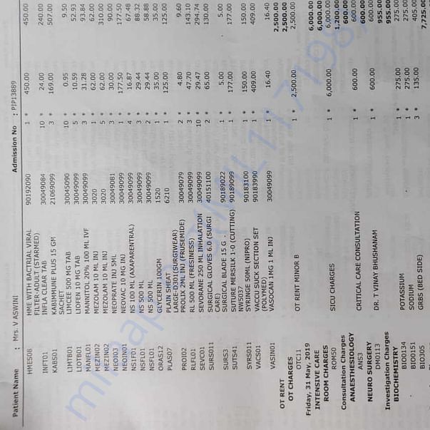 Medical Bill
