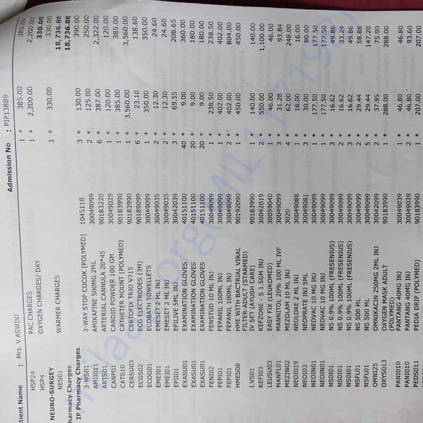 Medical Bill