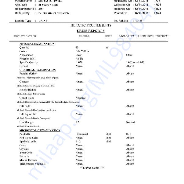 Medical Report
