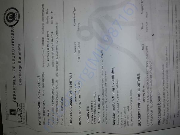 Admission letter