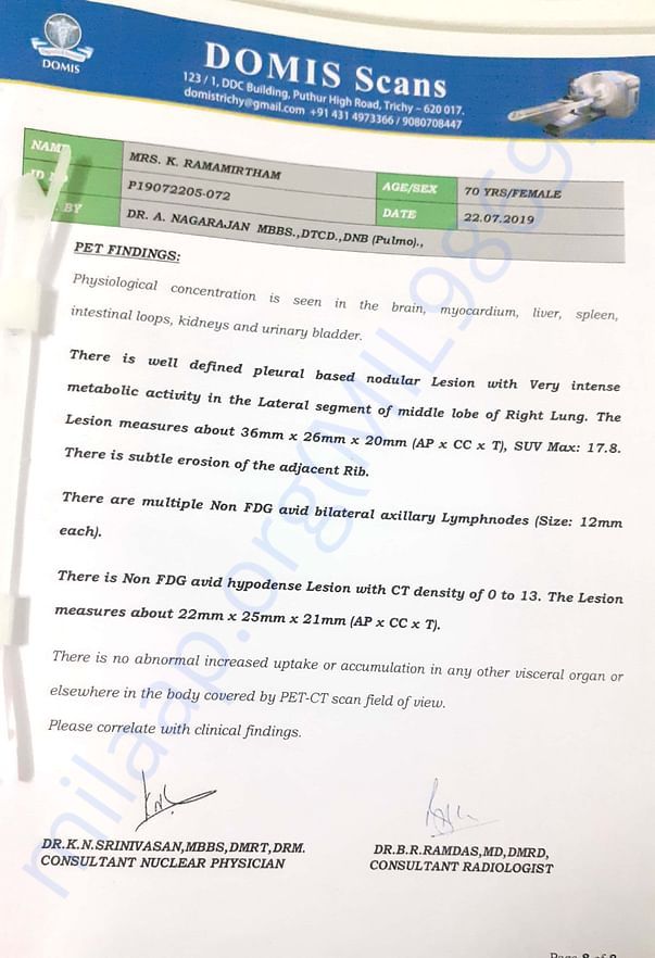 Medical reports and bills