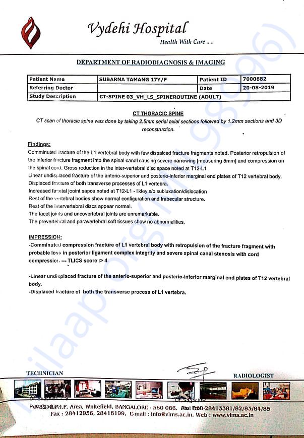 CT Scan Summary