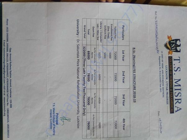 Fee structure