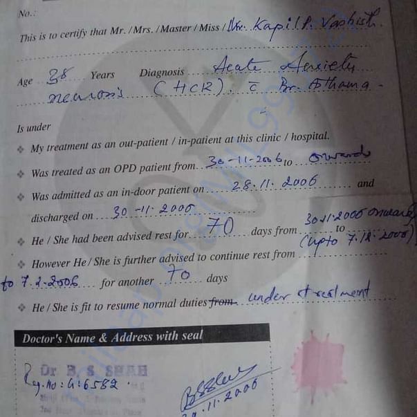 Medical Report