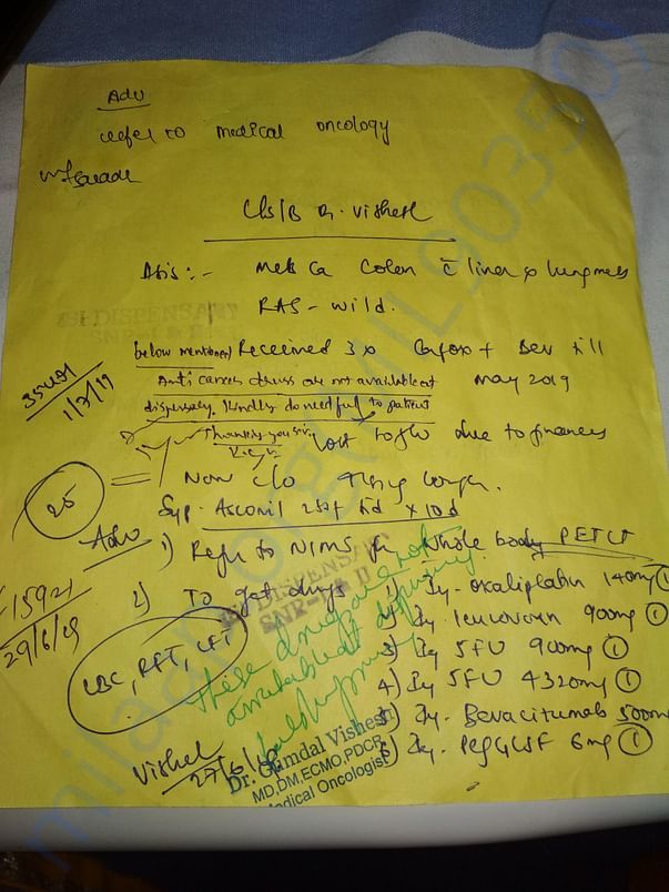 4th cycle medicine for chemotherapy
