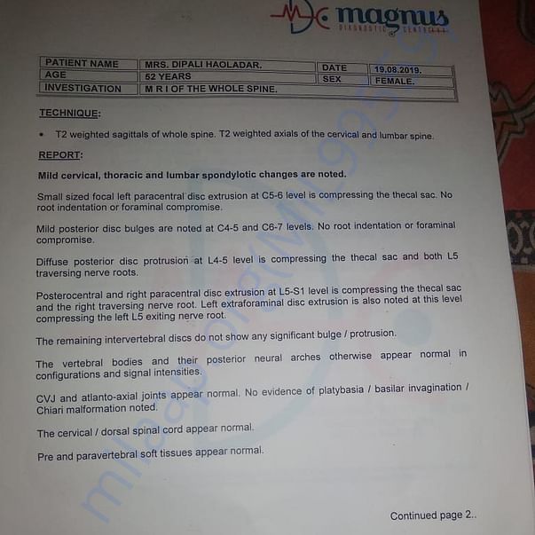 Medical Report