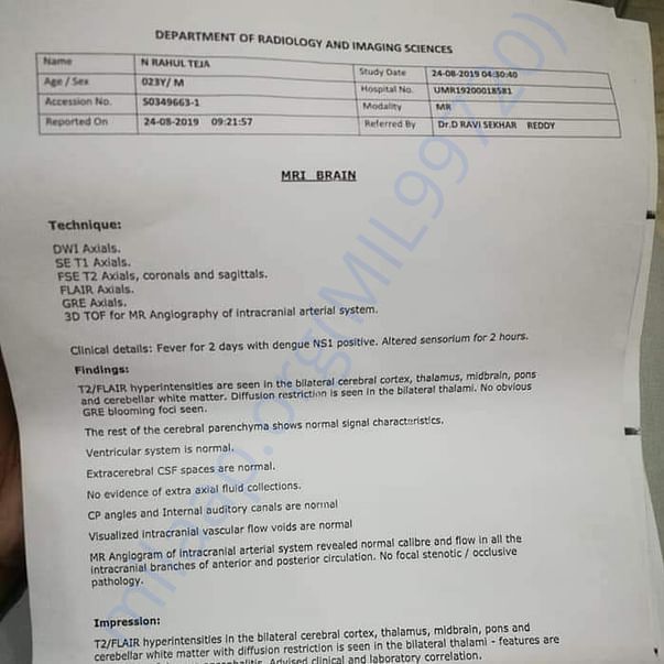 Medical Report