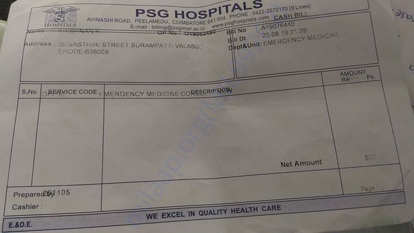 Admission bill