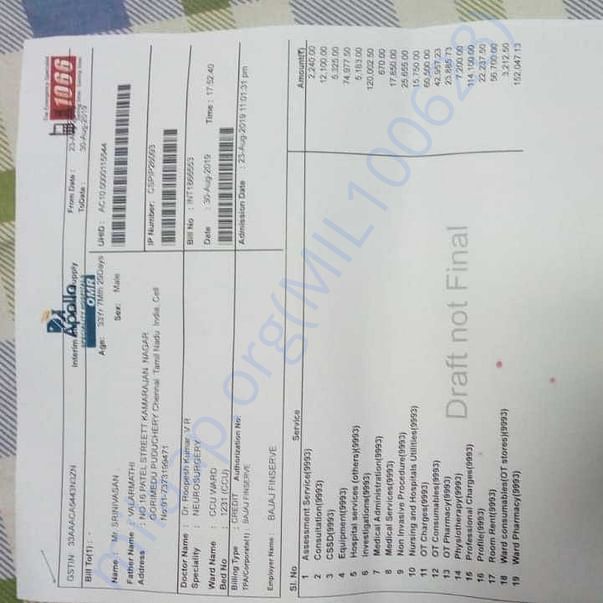 Medical Bill